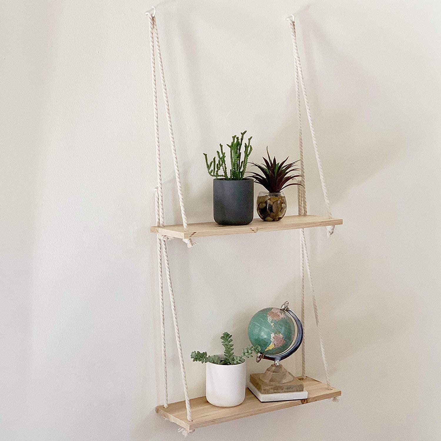 Hang a Rope Swing Shelf - Deeply Southern Home